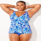 V-Neck Flowy Tankini Top image number null