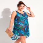 Quincy Mesh High Low Cover Up Tunic image number 2