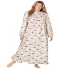 Long Flannel Nightgown image number 5