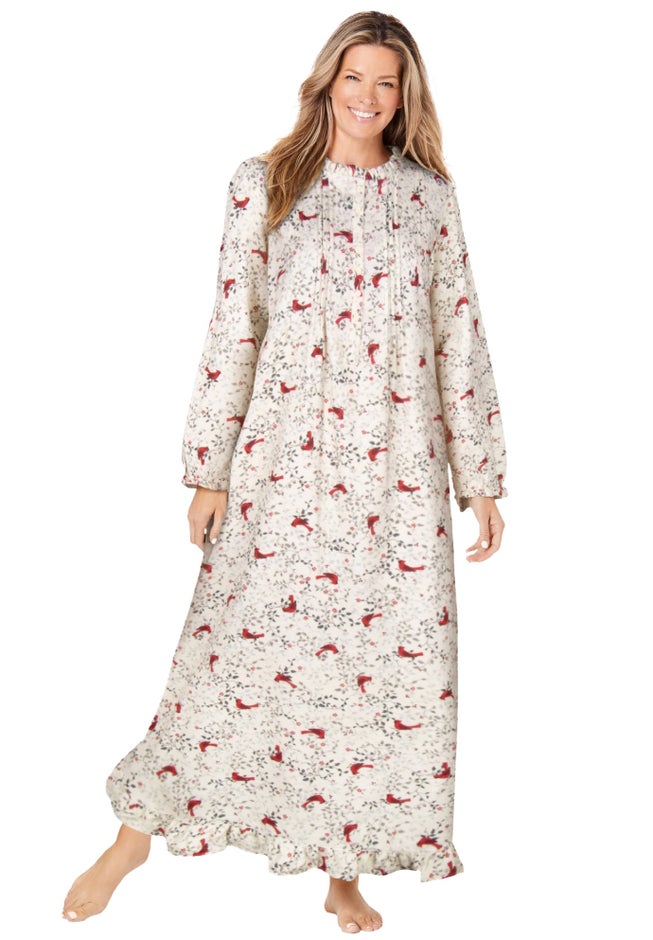 Long Flannel Nightgown image number 5