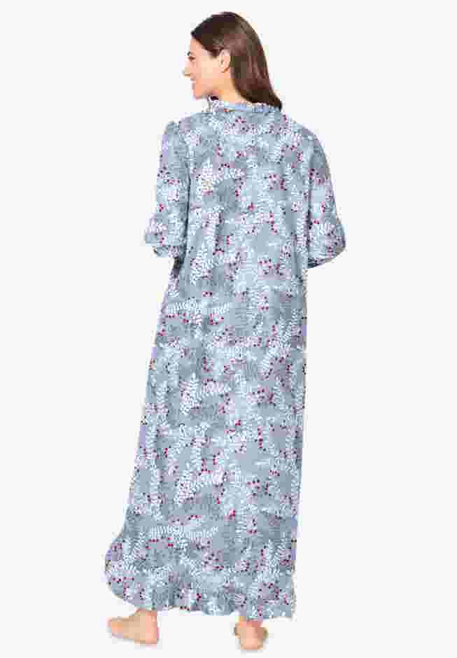 Long Flannel Nightgown  image number 1