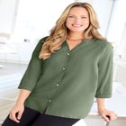 Light and Airy Y-Neck Blouse image number null