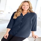 Light and Airy Y-Neck Blouse image number null