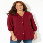 Light and Airy Y-Neck Blouse image number null