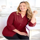 Light and Airy Y-Neck Blouse image number null