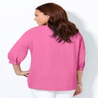 Light and Airy Y-Neck Blouse image number null