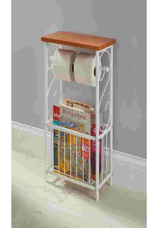 Scroll Toilet Paper & Magazine Holder image number 0