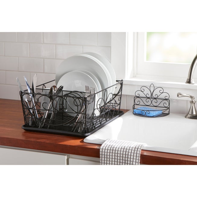Scroll Dish Rack with Sponge Holder image number 0