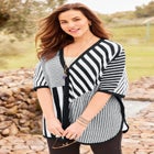 V-Neck Pullover Poncho image number null