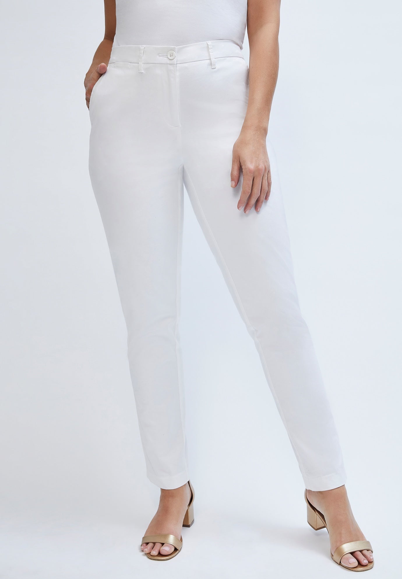 Stretch Cotton Chino Straight-Leg Pant image number 0