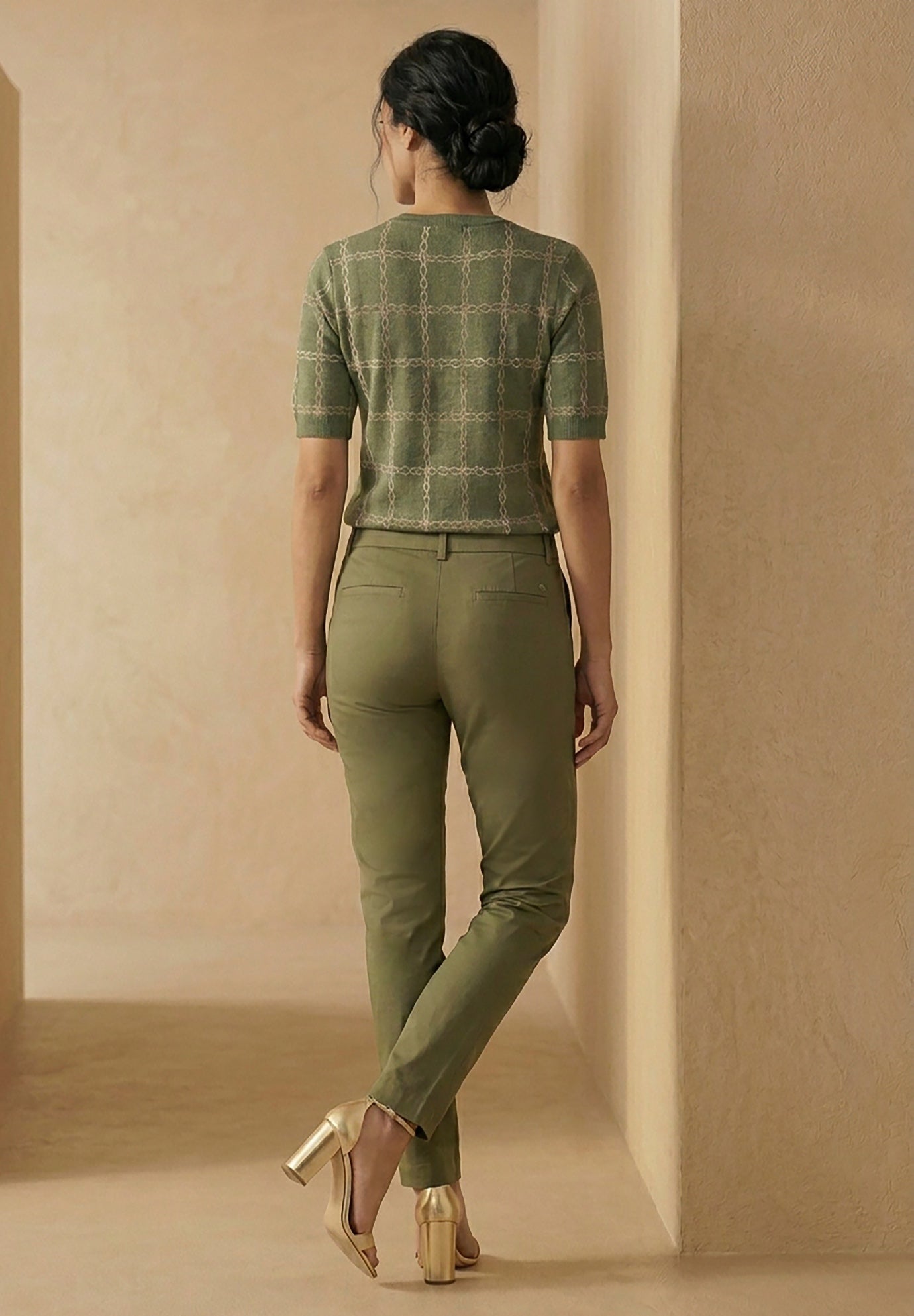 Stretch Cotton Chino Straight-Leg Pant image number 2