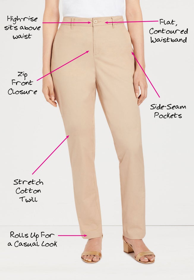 Stretch Cotton Chino Straight-Leg Pant image number 1