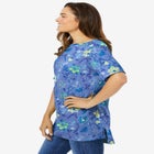 Perfect Printed Short-Sleeve Boatneck Tunic image number null