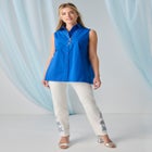 Comfort Waist Stretch Denim Straight-Leg Jean image number null