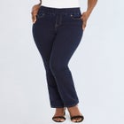 Comfort Waist Stretch Denim Straight-Leg Jean image number null
