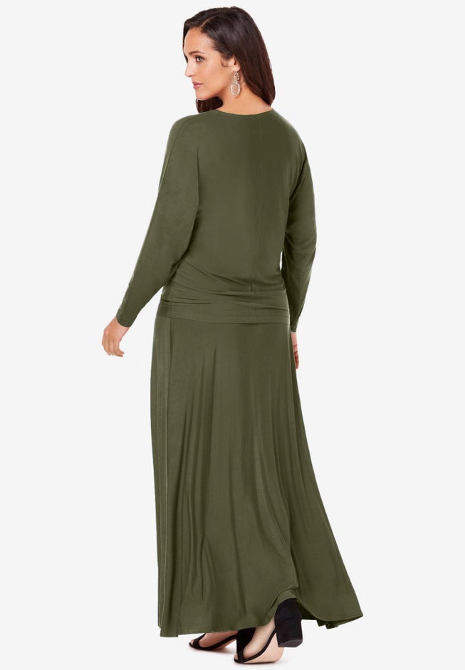 2-Piece Dolman Sleeve Skirt Set image number 3