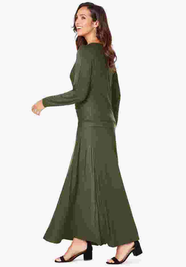 2-Piece Dolman Sleeve Skirt Set image number 2