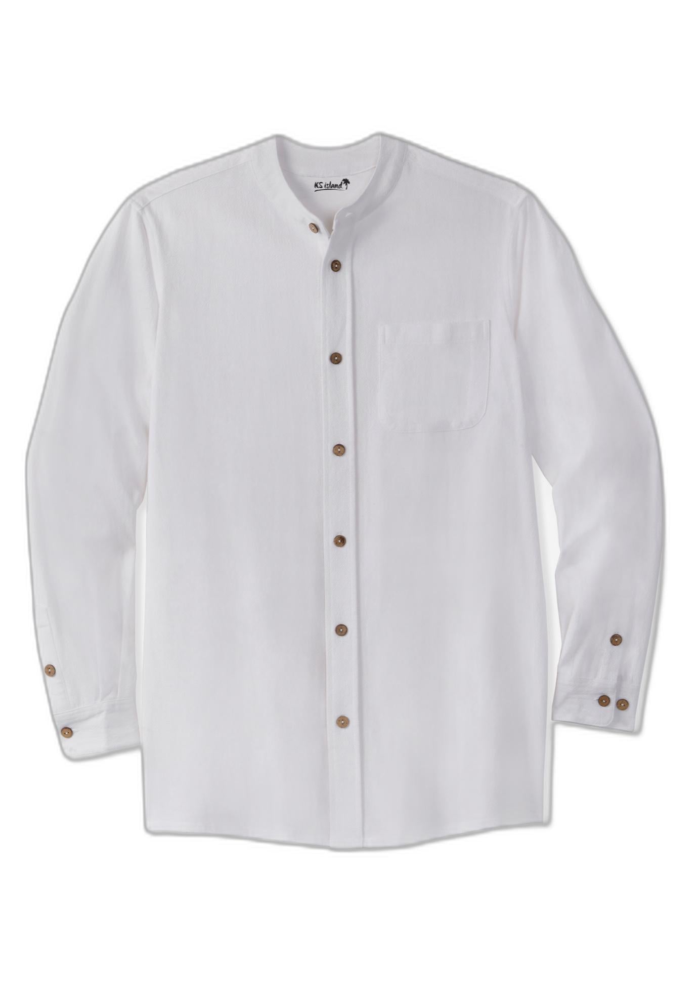 Gauze Mandarin Collar Shirt image number 1