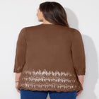 Pointelle Chevron Cardigan image number null