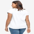 Graphic Scoop Neck Tee image number null