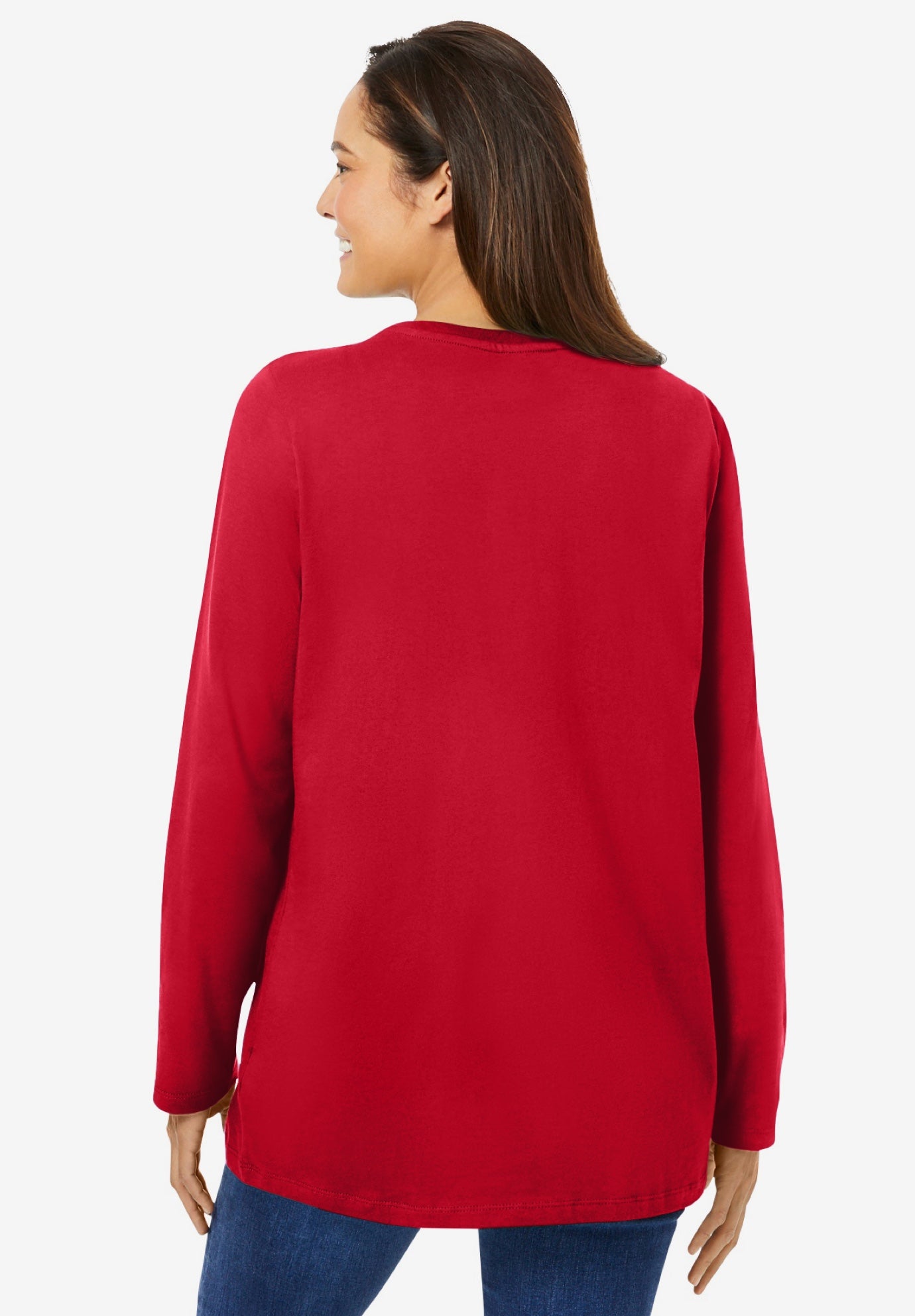 Perfect Long-Sleeve Crewneck Tee image number 1