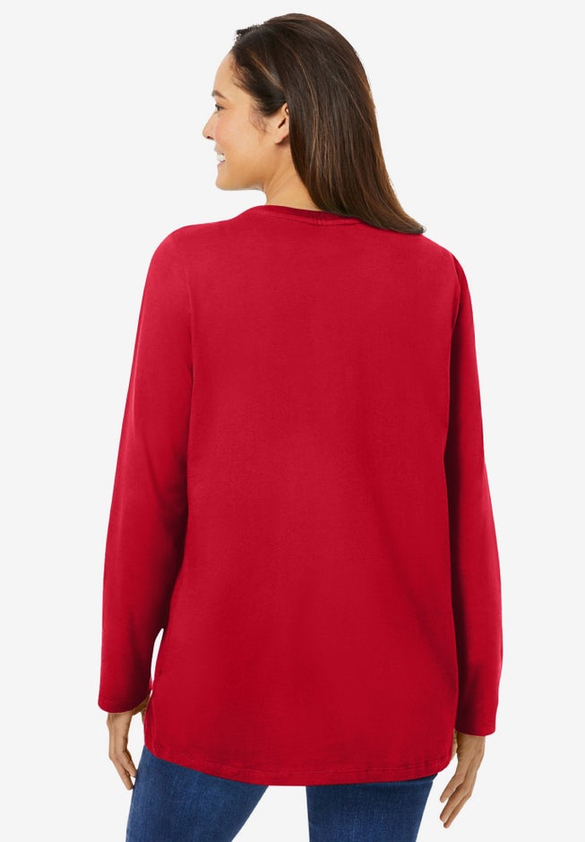 Perfect Long-Sleeve Crewneck Tee image number 1