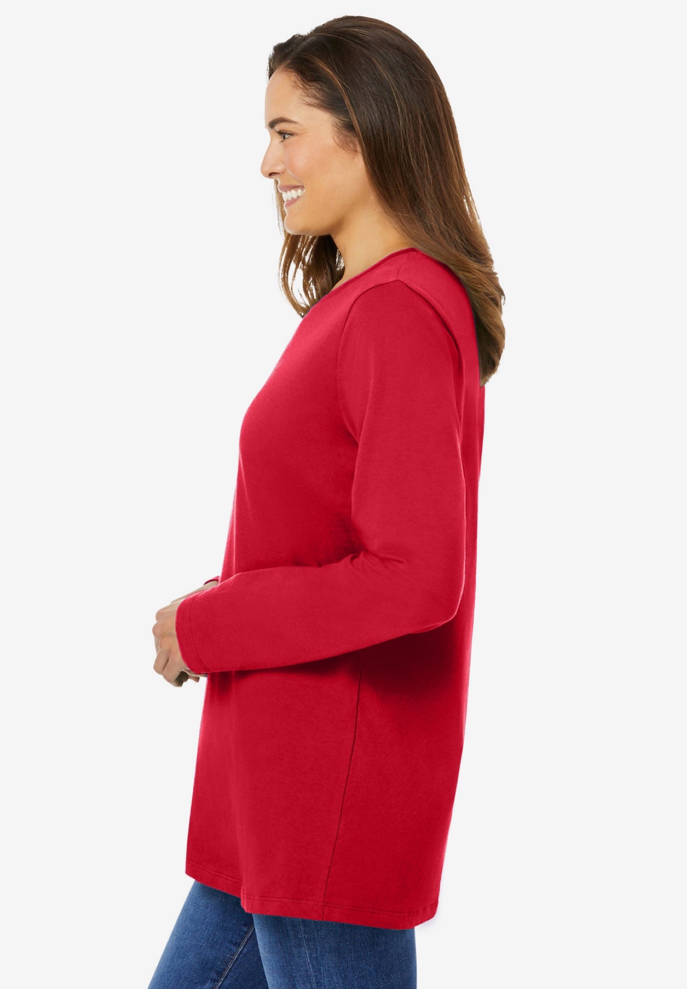 Perfect Long-Sleeve Crewneck Tee image number 2