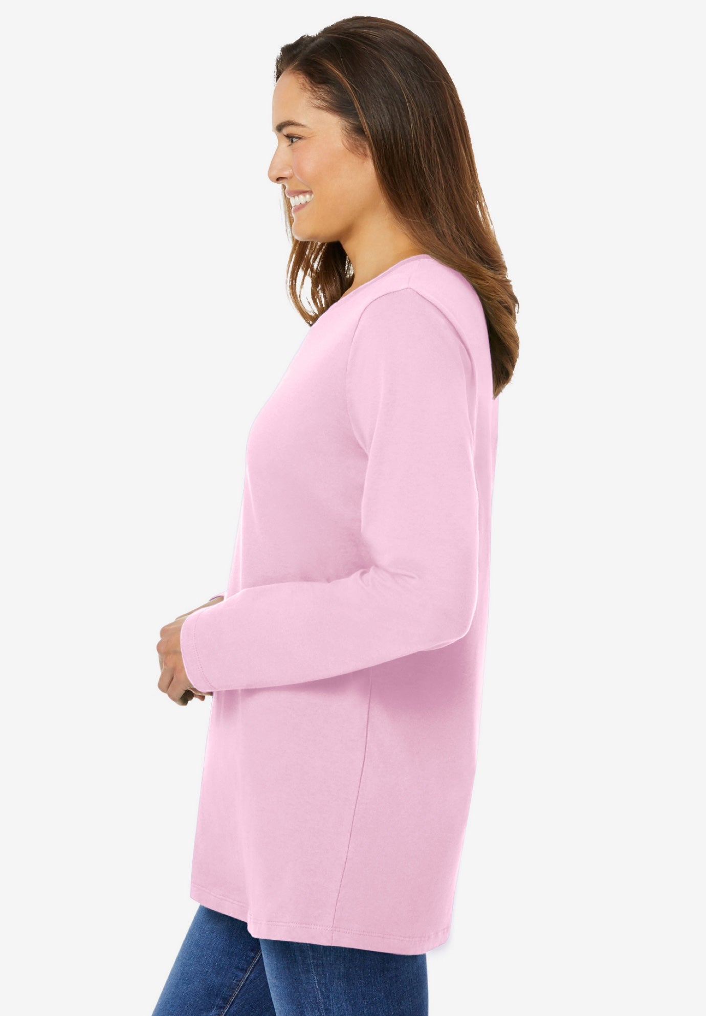 Perfect Long-Sleeve Crewneck Tee image number 2