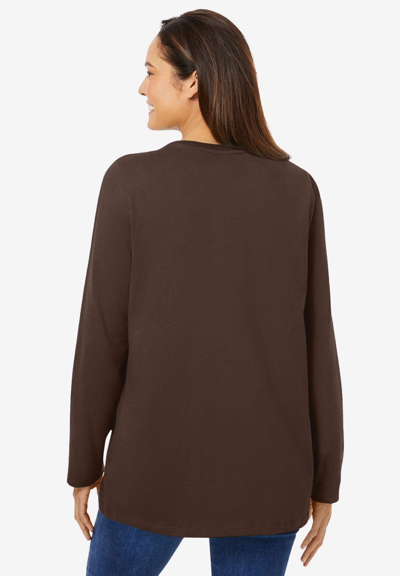 Perfect Long-Sleeve Crewneck Tee image number 1