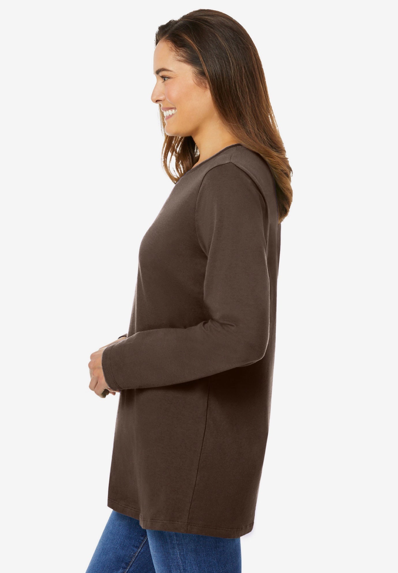 Perfect Long-Sleeve Crewneck Tee image number 2