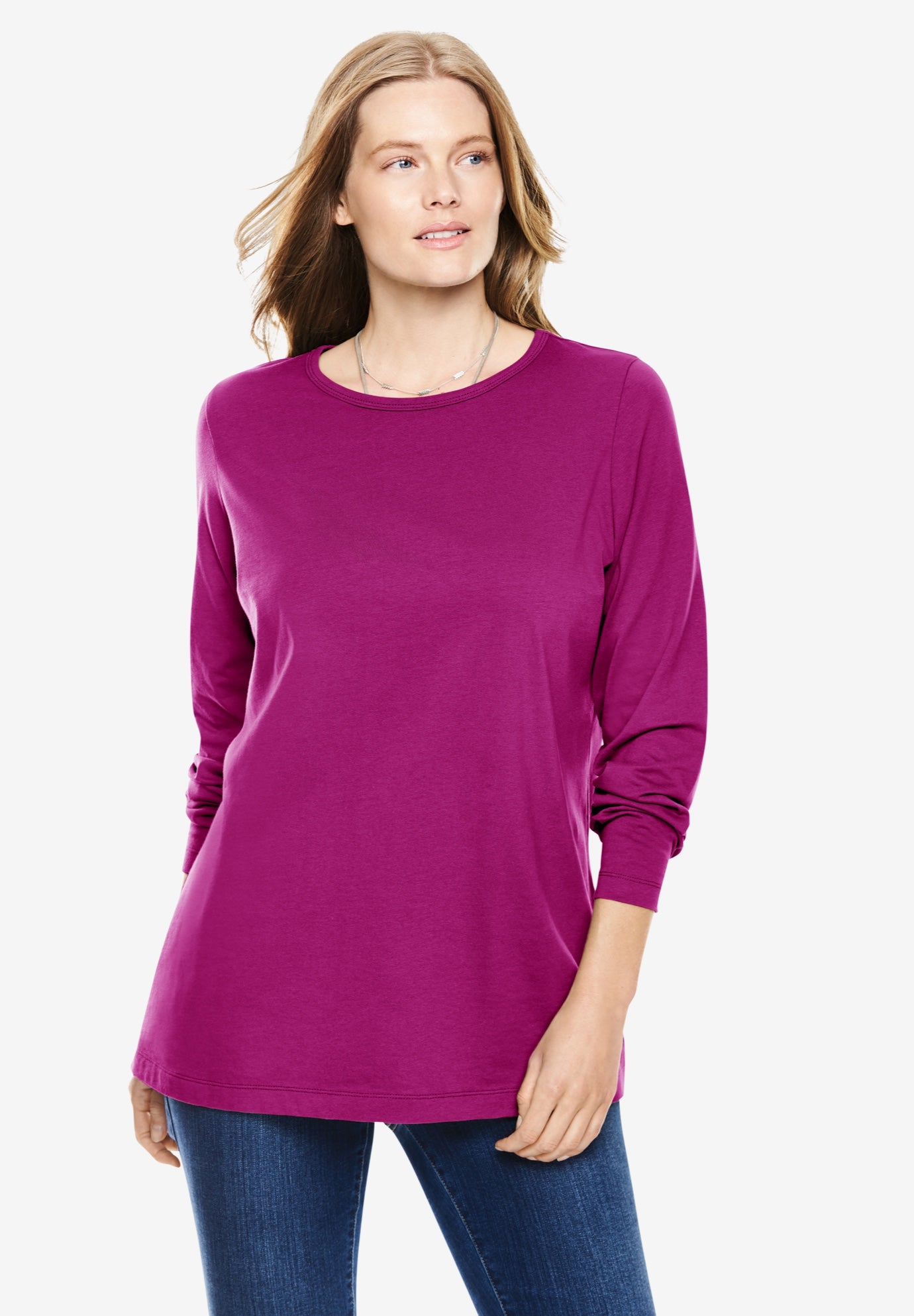 Perfect Long-Sleeve Crewneck Tee image number 1