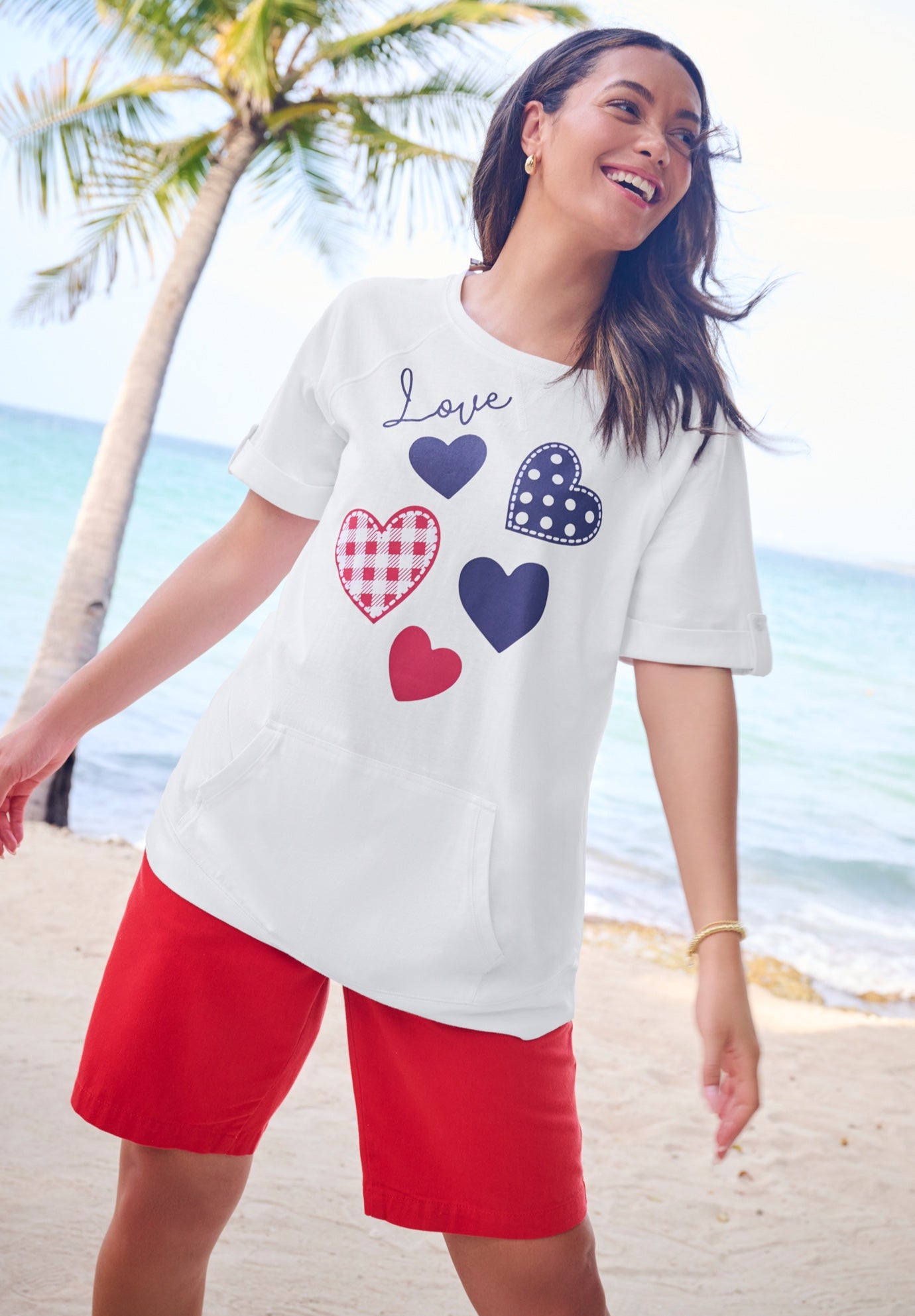 Americana Kangaroo Pocket Tee image number 0