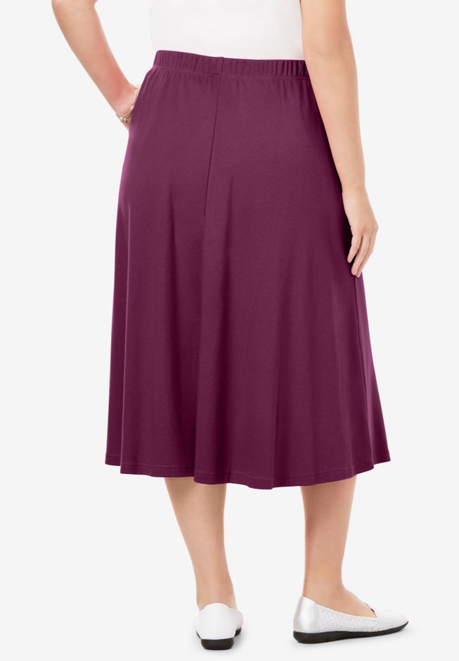 7-Day Knit A-Line Skirt image number 2