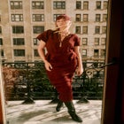 Textured Knit Column Midi Skirt image number null