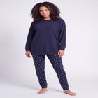 Cotton Spandex Tunic and Legging 2-Piece Pajama Set image number 0