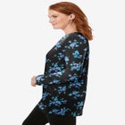 Perfect Printed Long-Sleeve Crewneck Tunic image number 2