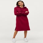 French Terry Hooded Sweatshirt Dress image number 0