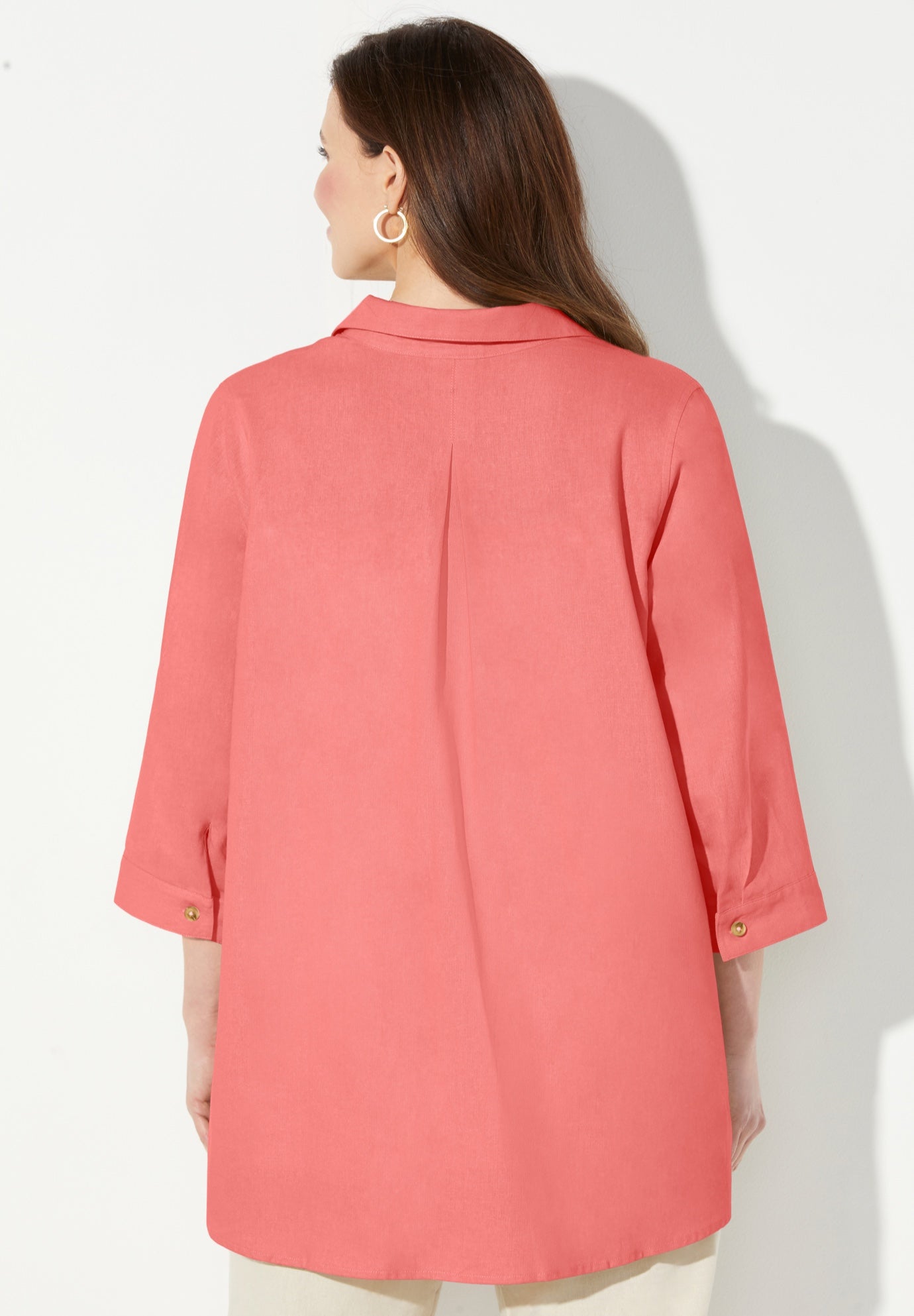 Classic Linen Buttonfront Shirt image number 1