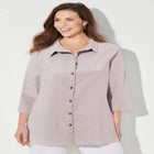 Classic Linen Buttonfront Shirt image number null