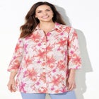 Classic Linen Buttonfront Shirt image number null