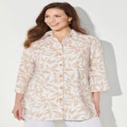 Classic Linen Buttonfront Shirt image number null