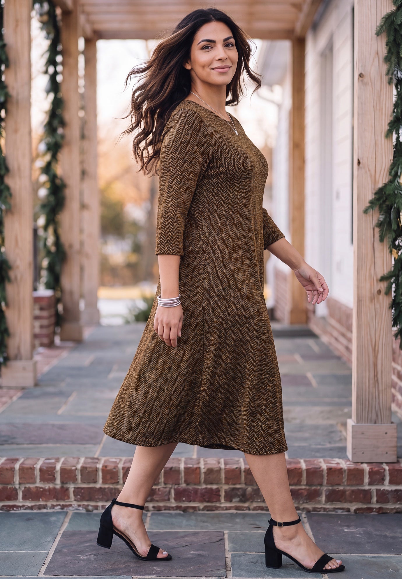 Strawbridge Fit & Flare Dress image number 2