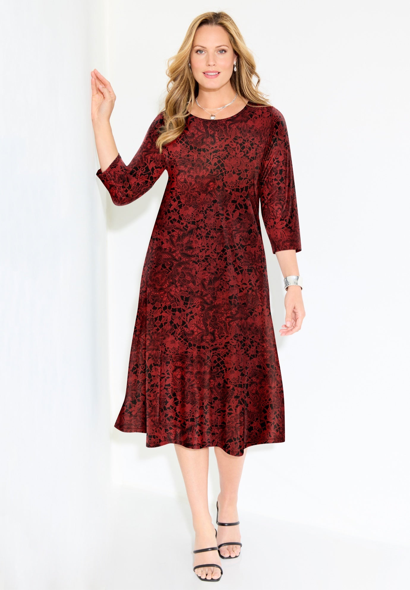 Strawbridge Fit & Flare Dress image number 0