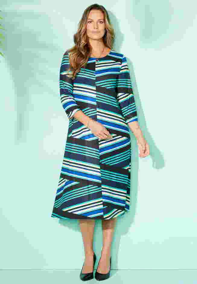 Strawbridge Fit & Flare Dress image number 0