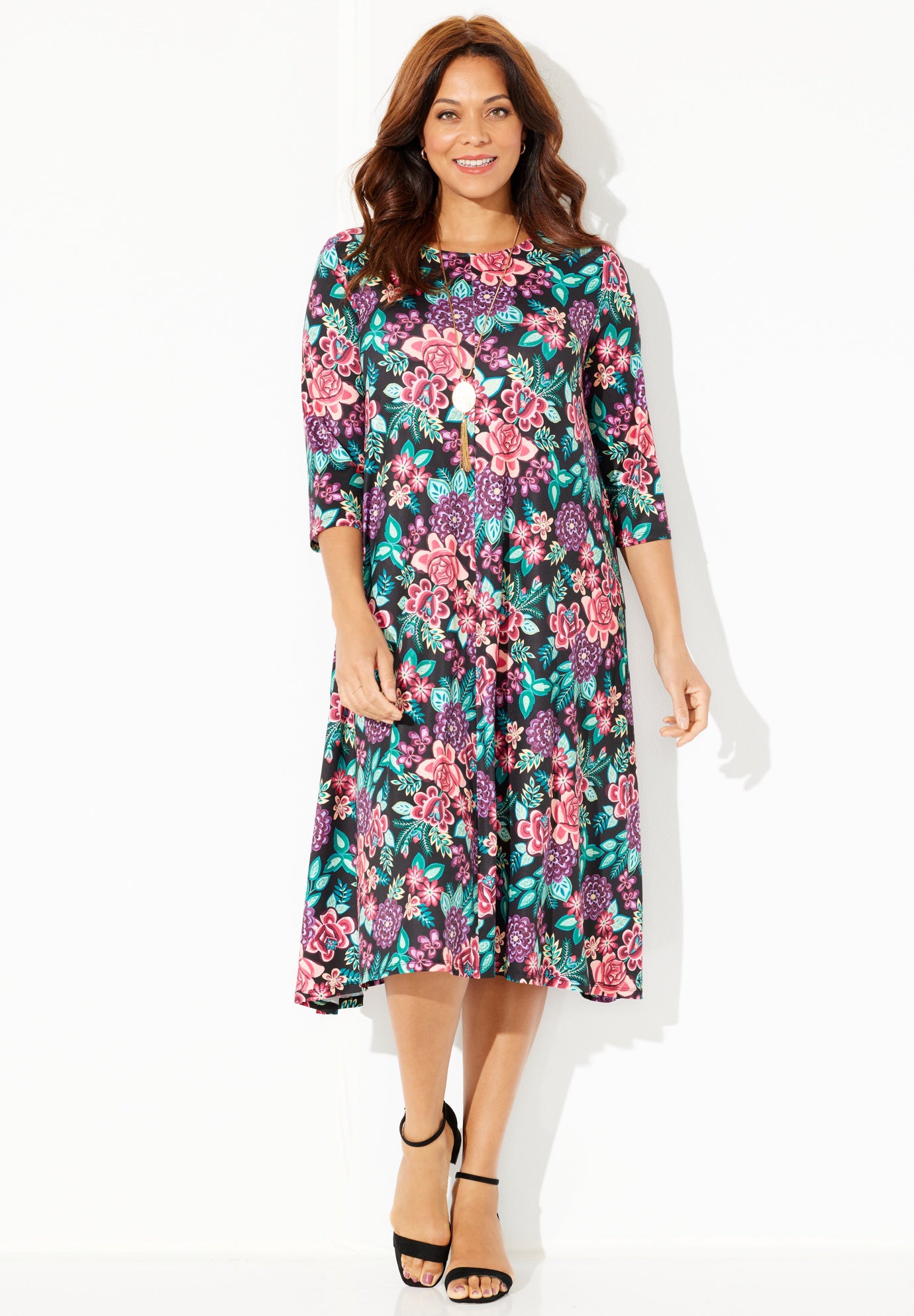 Strawbridge Fit & Flare Dress image number 0