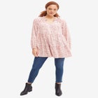 Ruffle-Neck Tiered Tunic image number null