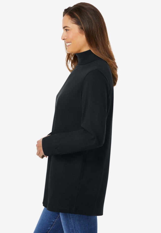 Perfect Long-Sleeve Turtleneck Tee image number 2