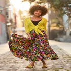 Tiered Maxi Skirt image number null