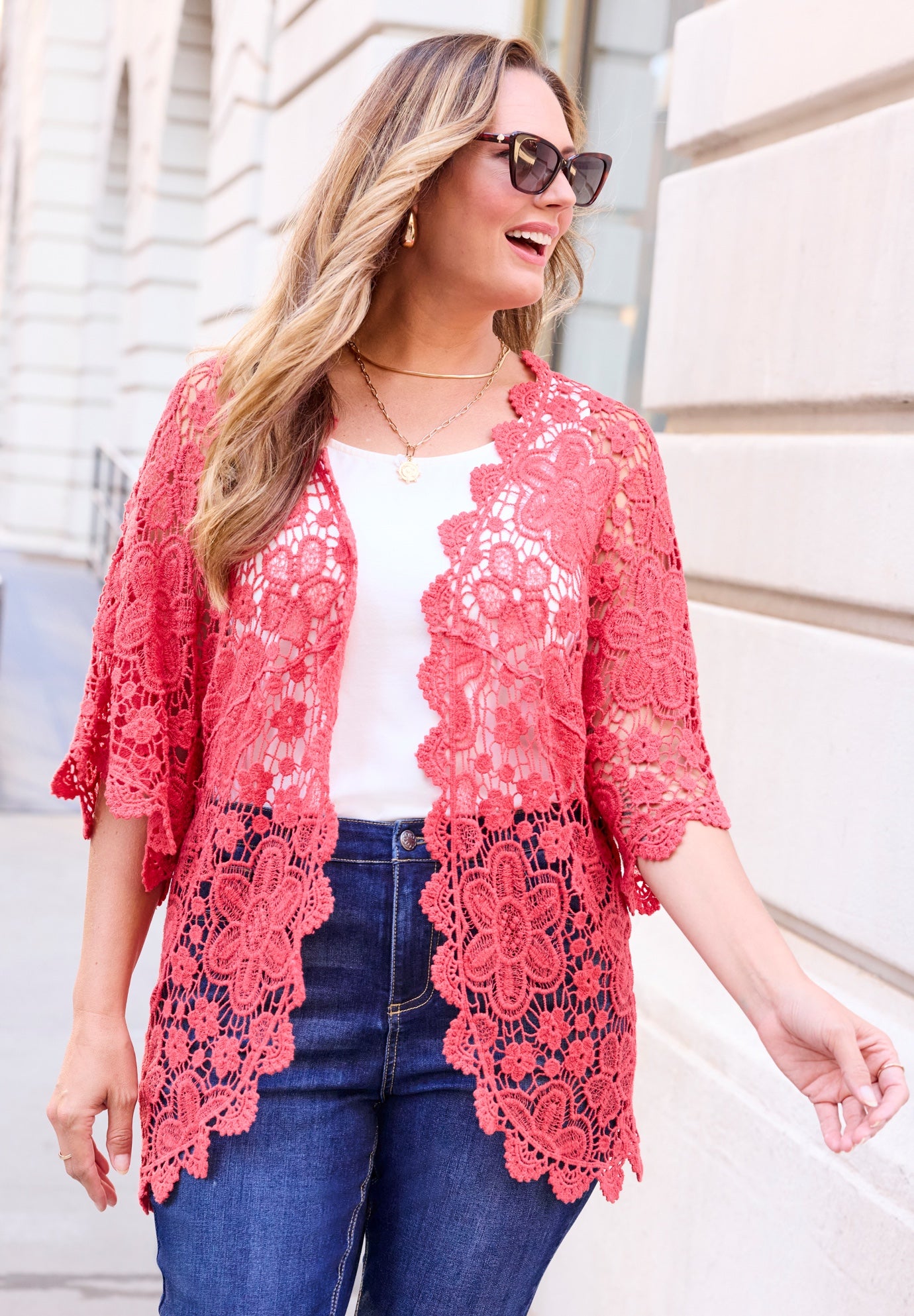 Graceful Crochet Kimono image number 0