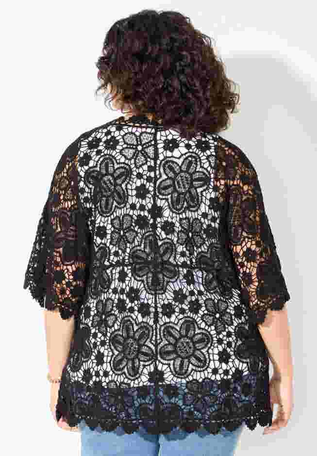 Graceful Crochet Kimono image number 1